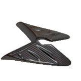 JDMuscle Carbon Fiber J-Panel Anti-Buffeting Wind Deflector - Subaru WRX / STi 2015-2021