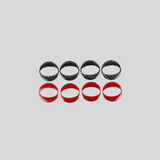 JDMuscle P&S Series Carbon Fiber Wheel Center Cap Covers 4 PC - Subaru WRX 2022-2025