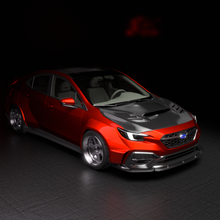 Load image into Gallery viewer, JDMuscle Carbon Fiber Naga Style Front Bumper Lip - Subaru WRX 2022-2025