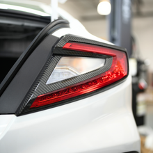 Load image into Gallery viewer, JDMuscle Tanso Dry Carbon Fiber Tail Light Covers - Subaru WRX 2022-2025