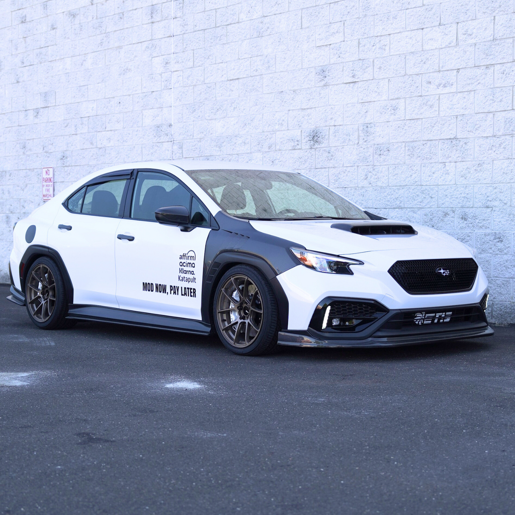 JDMuscle Carbon Fiber CS Style Front Lip - Subaru WRX 2022-2025