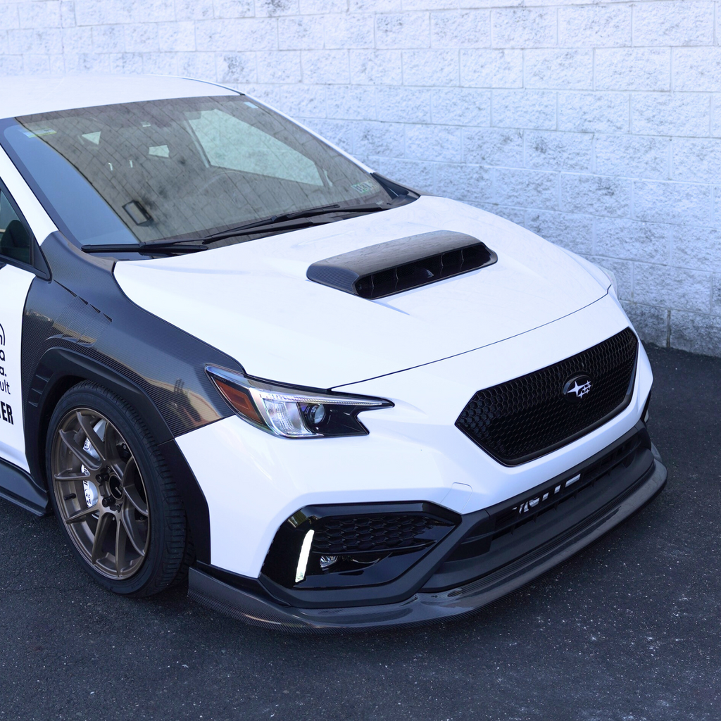 JDMuscle Carbon Fiber CS Style Front Lip - Subaru WRX 2022-2025