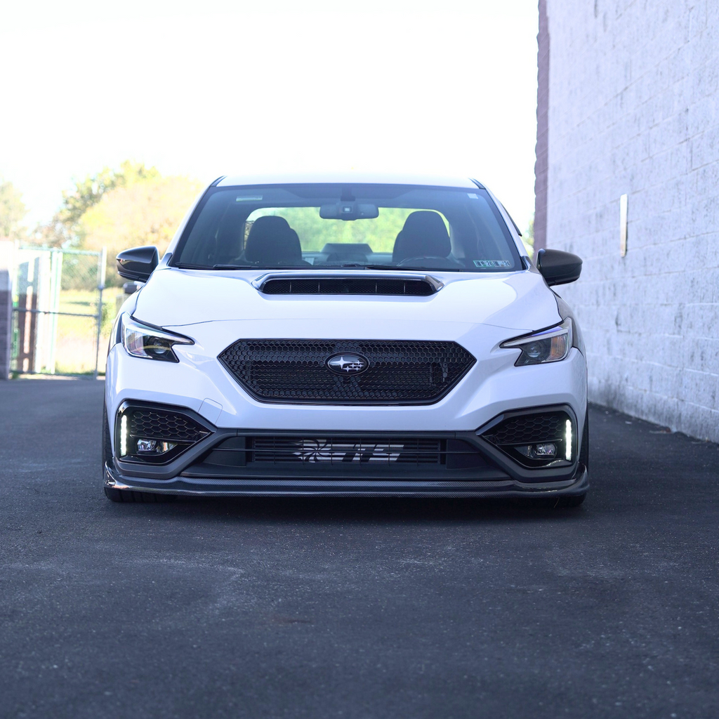 JDMuscle Carbon Fiber CS Style Front Lip - Subaru WRX 2022-2025