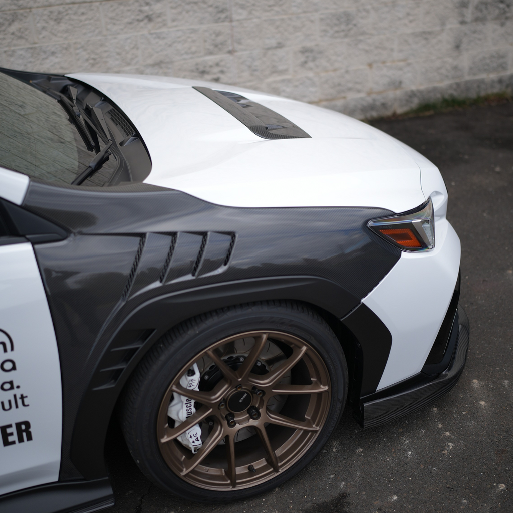 JDMuscle A1 Style Carbon Fiber Hood Scoop - Subaru WRX 2022-2025