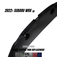 Load image into Gallery viewer, JDMuscle Carbon Fiber Gauge Cluster Trim Replacement - Subaru WRX 2022-2025
