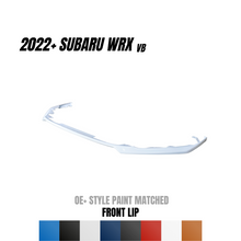 Load image into Gallery viewer, JDMuscle OE+ Style Paint Matched / Gloss Black Front Lip - Subaru WRX 2022-2025