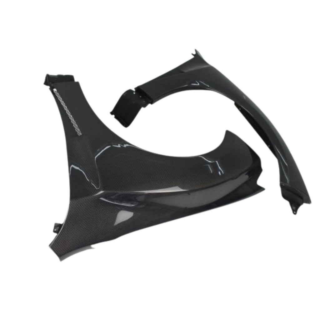 JDMuscle Tanso Carbon Fiber/FRP OE Style Fenders - Subaru STI 2008-2014 / WRX 2011-2014 (GRB/GVB)