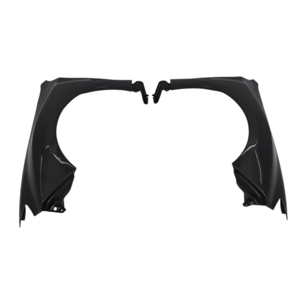 JDMuscle Tanso Carbon Fiber/FRP OE Style Fenders - Subaru STI 2008-2014 / WRX 2011-2014 (GRB/GVB)