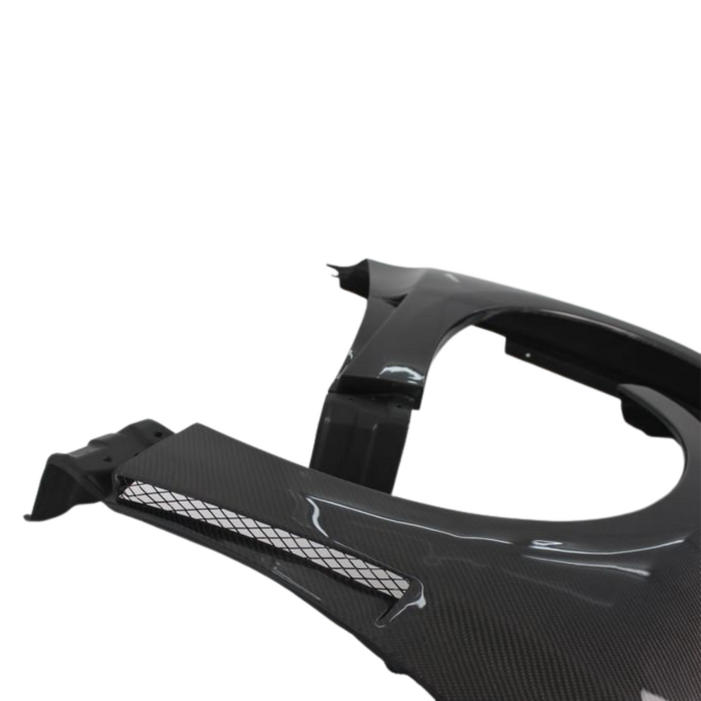JDMuscle Tanso Carbon Fiber/FRP OE Style Fenders - Subaru STI 2008-2014 / WRX 2011-2014 (GRB/GVB)