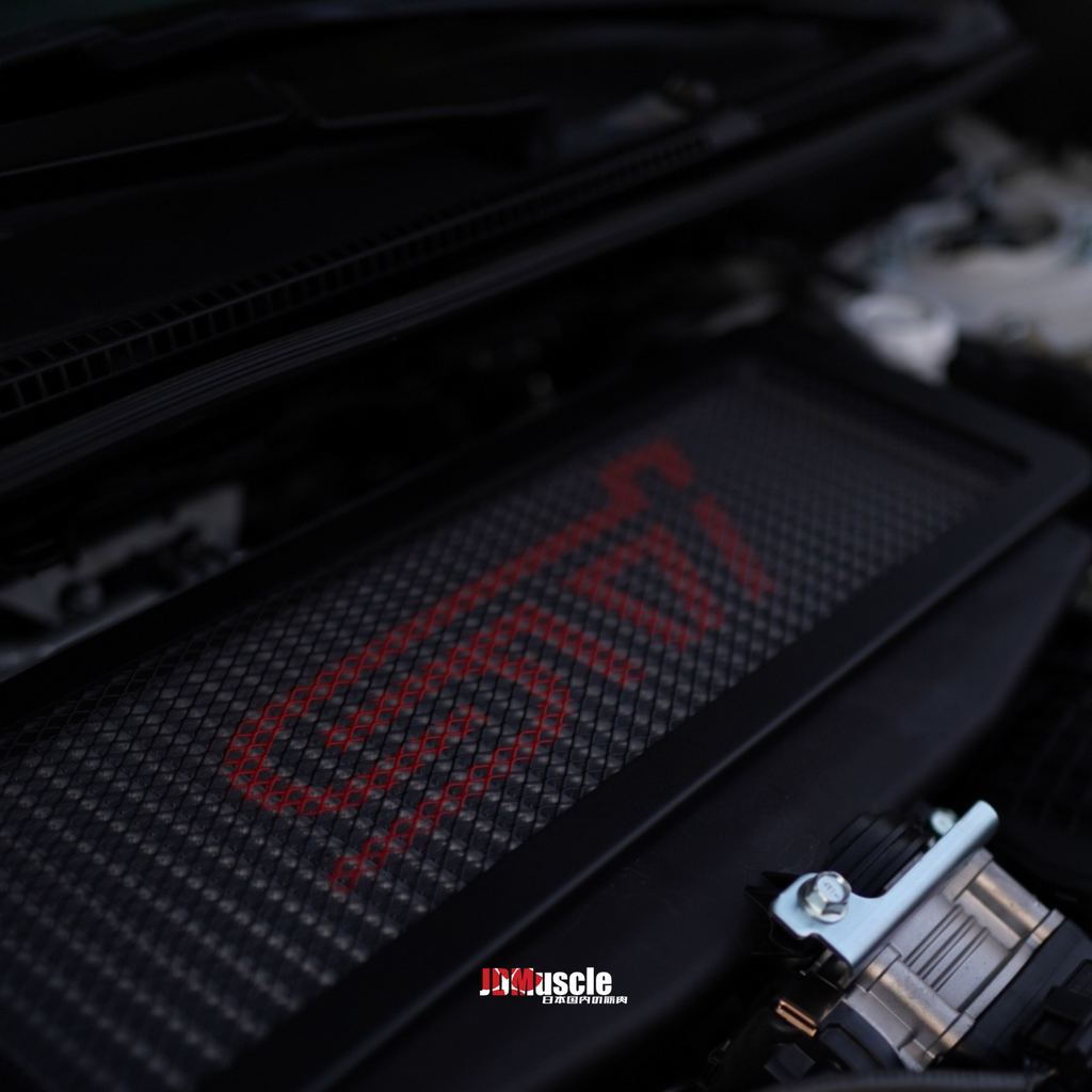 JDMuscle Top Mount Intercooler Mesh Guard with WRX/STI Logo - Subaru WRX 2022-2025