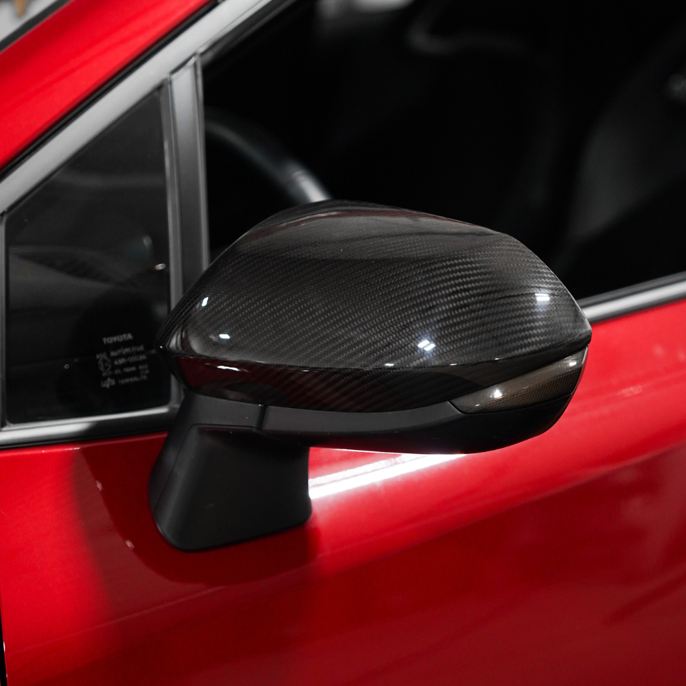 JDMuscle Carbon Fiber Side Mirror Covers (2 Pieces) - Toyota GR Corolla 2023-2024