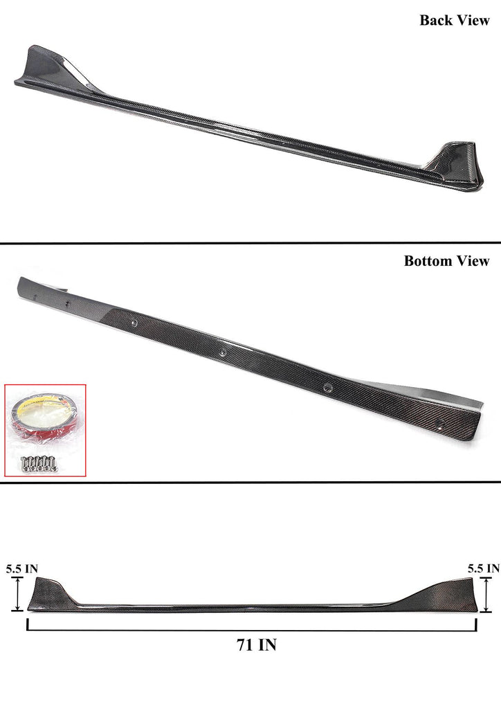 Invoke Concepts Carbon Fiber Side Skirts - Toyota Supra A90/A91 2020-2025