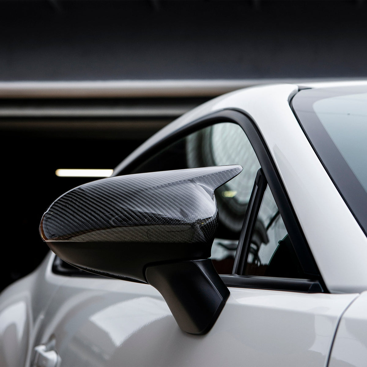 Compressive Tuning Arrowhead Carbon Fiber Mirror Caps - Subaru BRZ