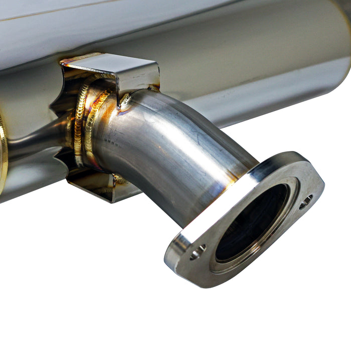 REMARK Dual Burnt SS Single Wall Tip Muffled Axleback Exhaust - Mazda 3 / Mazda 3 Turbo 2019-2025