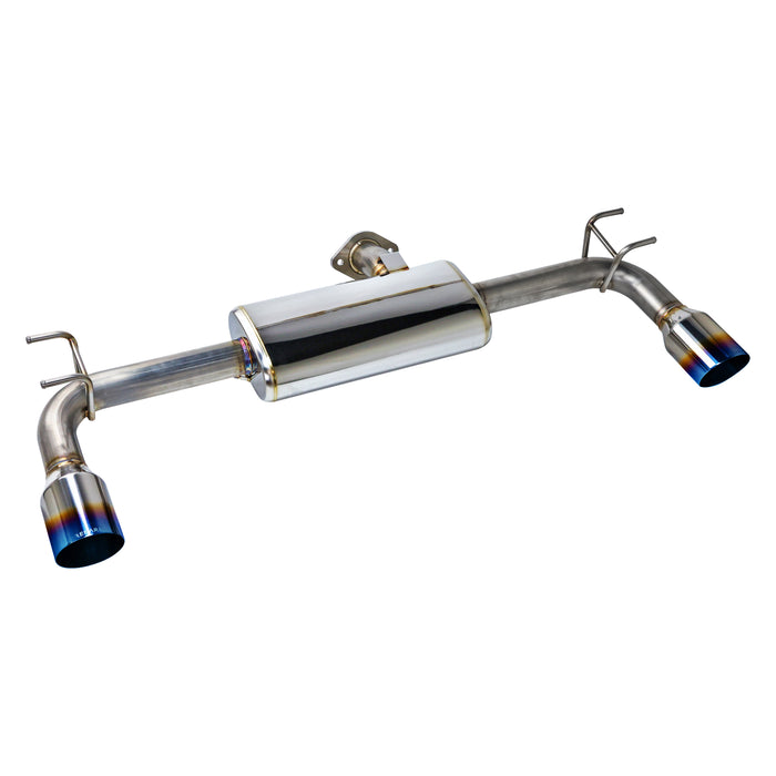 REMARK Dual Burnt SS Single Wall Tip Muffled Axleback Exhaust - Mazda 3 / Mazda 3 Turbo 2019-2025