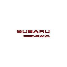 Load image into Gallery viewer, Racing Art Carbon Fiber Subaru AWD Trunk Emblem