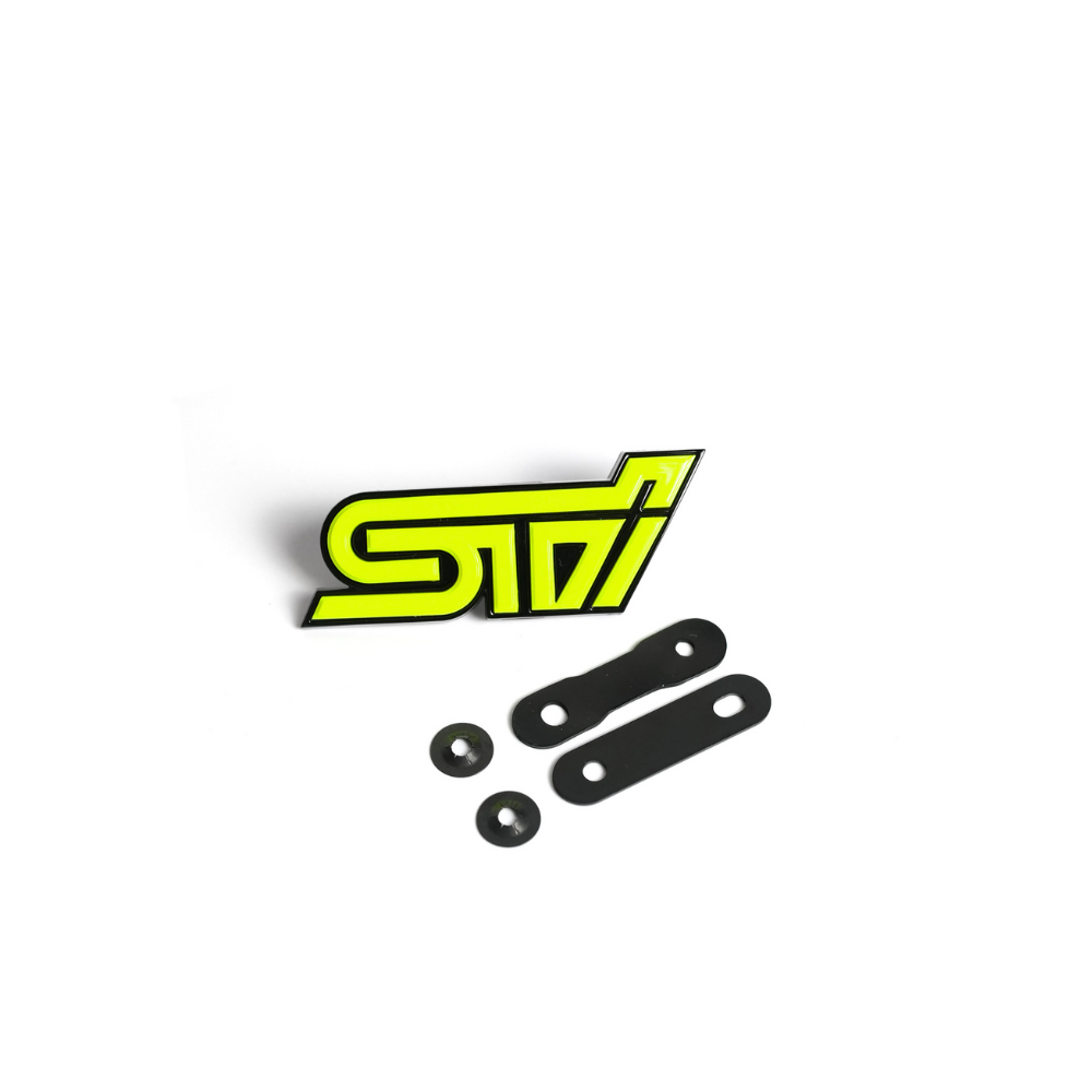 Racing Art STI Grille Emblem w/ Multiple Color Available - Subaru STi Models