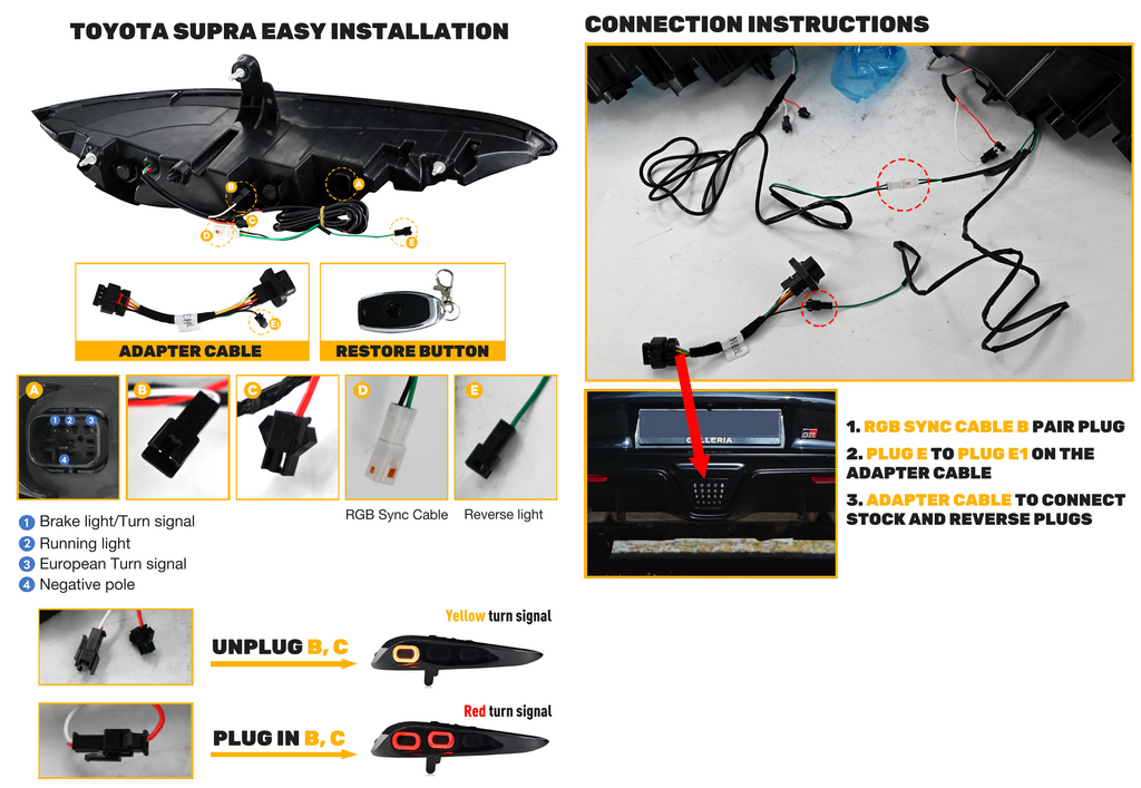 Invoke Concepts Non-RGB & RGB Tail Lights w/ Carbon Fiber Housings - Toyota Supra A90/A91 2020+