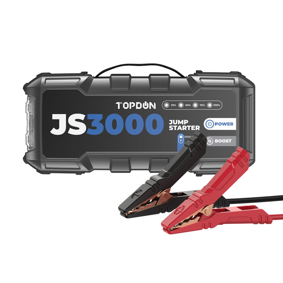 TOPDON JS3000 Peak Amp Battery Jumpstarter, Power Bank, & Flashlight