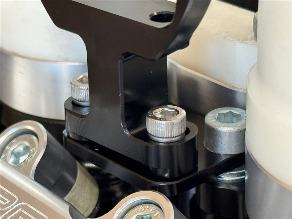 Torque Solution Black Coolant Expansion Tank Pedestal - Subaru WRX 2002-2007 / WRX STi 2004-2021 (+Multiple Fitments)