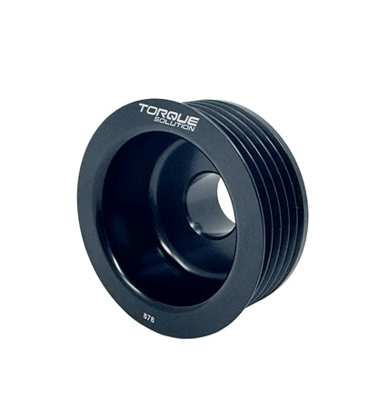 Torque Solution Lightweight Alternator Pulley (Black) - Subaru EJ WRX 2006-2014 / STi 2007-2021 (+Multiple Fitments)