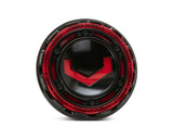 Vossen Billet Modular Wheel Center Cap - Large - Gloss Black w/ Red Insert
