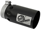 aFe Rebel XD Series 4 IN 409 Stainless Steel Black Exhaust Tip - Universal