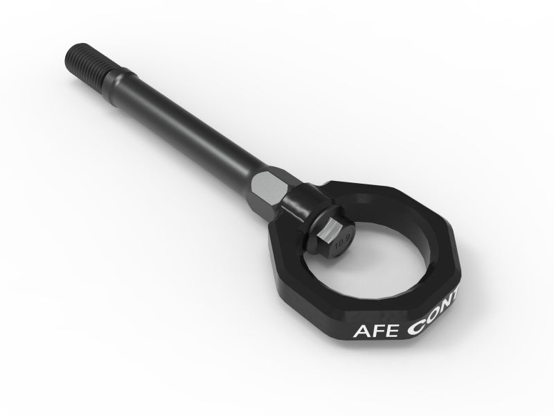 aFe Control Black Front Tow Hook - Chevrolet Corvette C8 2020-2025