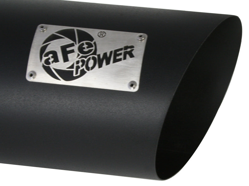 aFe MACH Force-Xp 4" 409 Stainless Steel Black Exhaust Tip - Universal