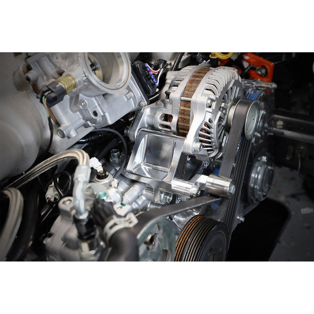 IAG V2 Alternator Relocation Kit For Reversed Intake Manifold - Subaru WRX 2002-2014 / STi 2004-2021 / FXT & LGT EJ