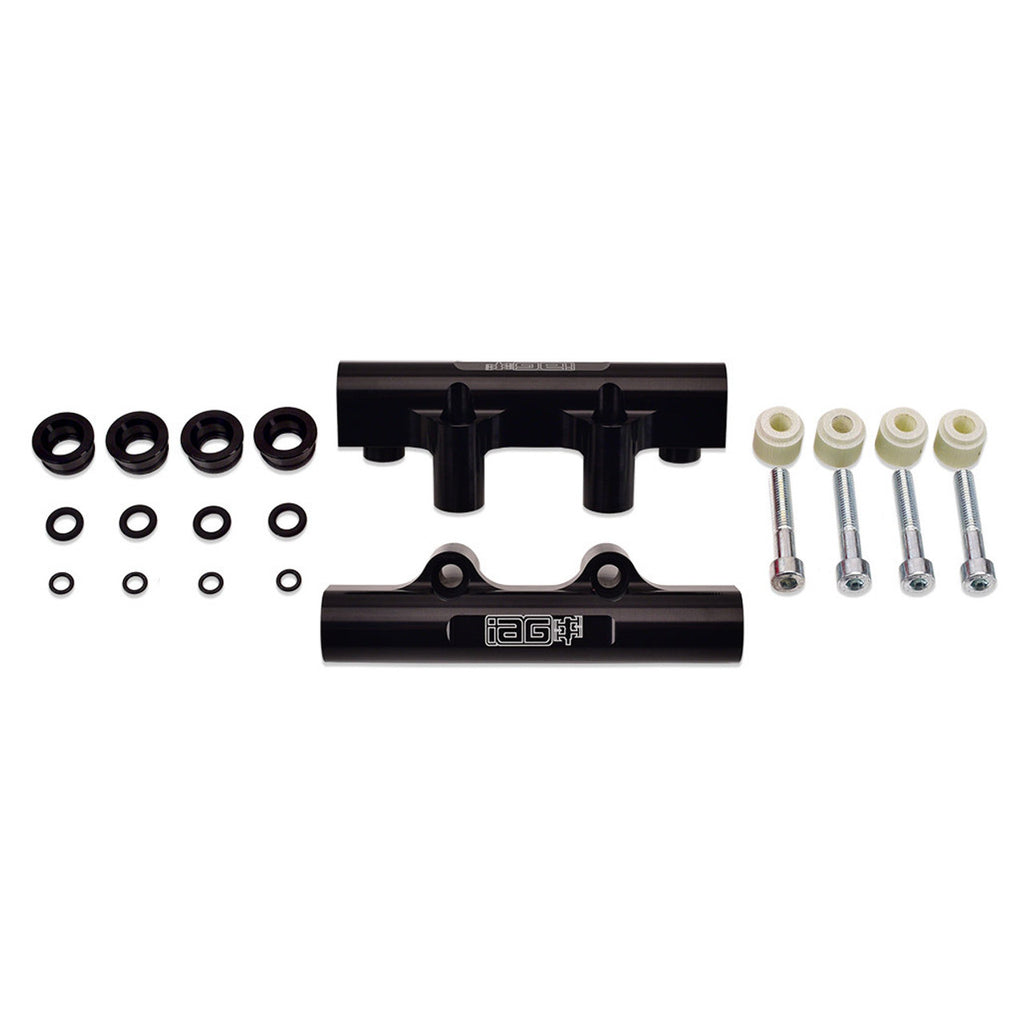 IAG Black Side Feed to Top Feed Fuel Rail Conversion Kit - Subaru STi 2004-2006 / LGT 2005-2007 / FXT 2004-2005