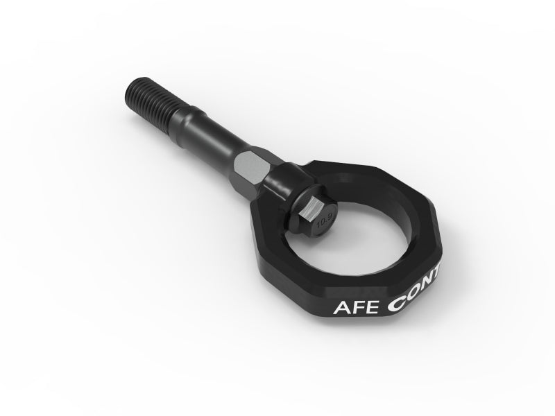 aFe Control Black Rear Tow Hook - Chevrolet Corvette C8 2020-2025