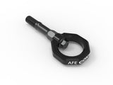 aFe Control Black Rear Tow Hook - Chevrolet Corvette C8 2020-2025