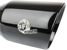 Load image into Gallery viewer, aFe MACH Force-Xp 3" 304 Stainless Steel Black Exhaust Tip - Universal
