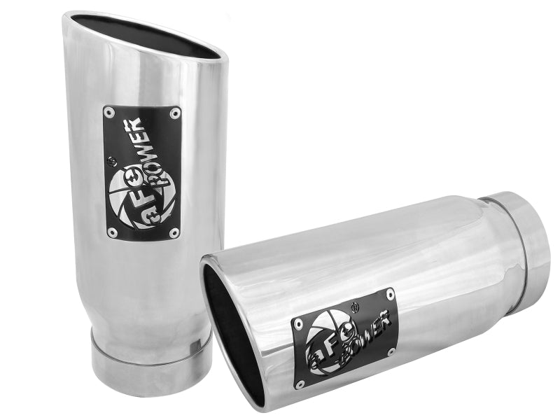 aFe MACH Force-Xp 4" Stainless Steel Polished Exhaust Tips - Universal