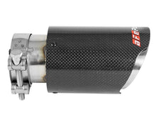 Load image into Gallery viewer, aFe MACH Force-Xp 2-1/2" Stainless Steel Carbon Fiber Exhaust Tip - Universal