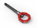 aFe CONTROL Red Front Tow Hook - Chevrolet Corvette C8 2020-2025