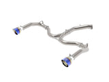 aFe Takeda 3in to 2.5in SS Axle-Back Exhaust System w/ Blue Flame Tips - Kia Forte GT 1.6T 2020-2021