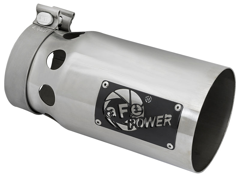 aFe Rebel XD Series 4 IN 304 Stainless Steel Polished Exhaust Tip - Universal