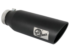 Load image into Gallery viewer, aFe MACH Force-Xp 4" 409 Stainless Steel Black Exhaust Tip (Right) - Universal