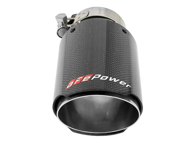 aFe MACH Force-Xp 2-1/2" Stainless Steel Carbon Fiber Exhaust Tip - Universal