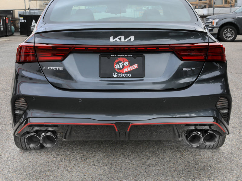 aFe 3in-2.5in 304 SS Axle-Back Exhaust w/ Polished Tips - Kia Forte GT 1.6L 2022-2024