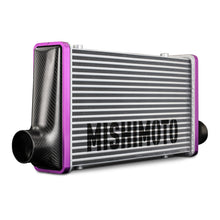 Load image into Gallery viewer, Mishimoto Universal Carbon Fiber Intercooler - Gloss Tanks - 600mm Silver Core - C-Flow - R V-Band