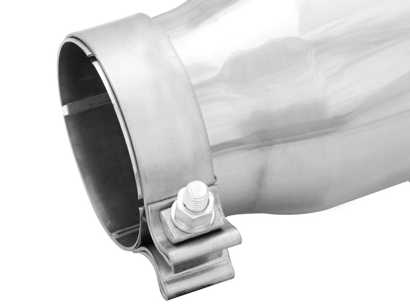 aFe MACH Force-Xp 409 Stainless Steel Clamp-on Polished Exhaust Tip (Left) - Universal