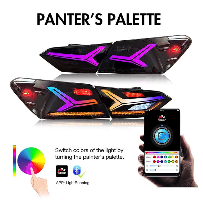 Invoke Concepts Aero Style RGB LED Tail Lights - Toyota Camry 2018-2024