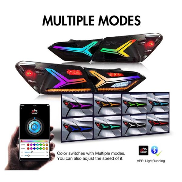 Invoke Concepts Aero Style RGB LED Tail Lights - Toyota Camry 2018-2024