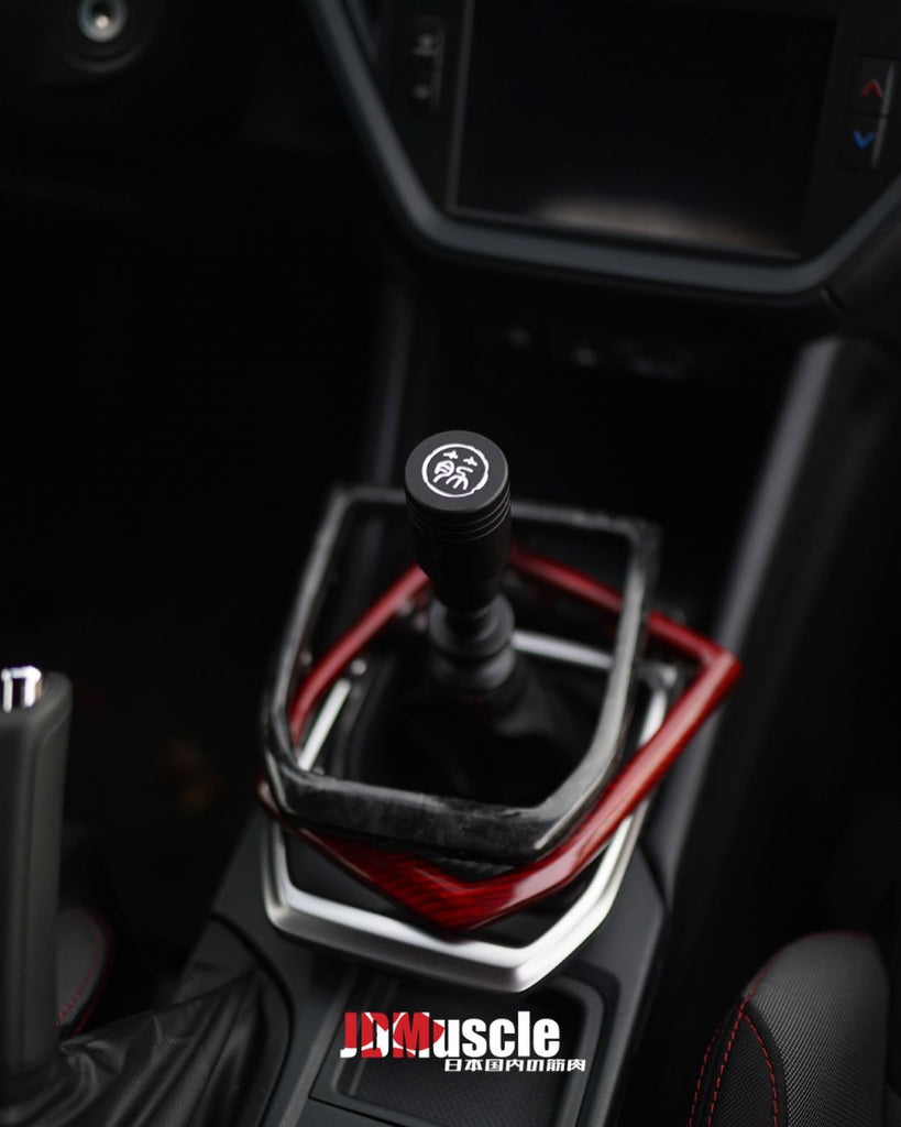 JDMuscle MT Carbon Fiber Shifter Trim Replacement - Subaru WRX 2022-2025