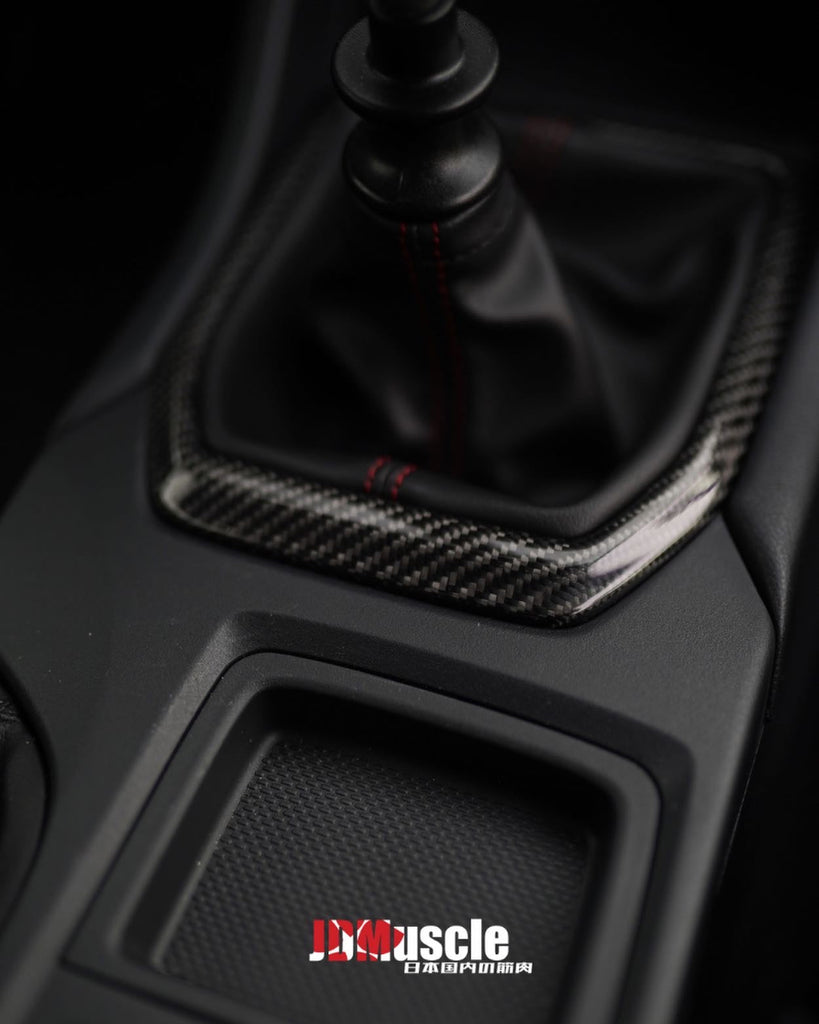 JDMuscle MT Carbon Fiber Shifter Trim Replacement - Subaru WRX 2022-2025