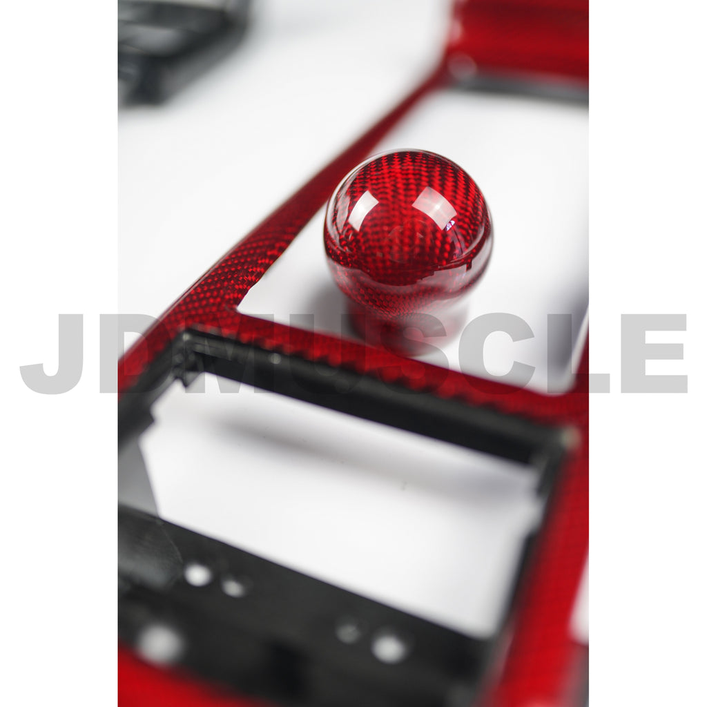 JDMuscle Carbon Fiber Cup Holder Trim Replacement - Subaru STi 2008-2021