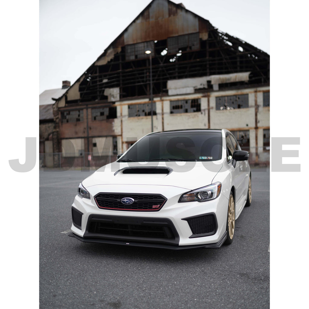 JDMuscle Forged Carbon Fiber Hood Scoop Trim Cover - Subaru WRX / STi 2015-2021